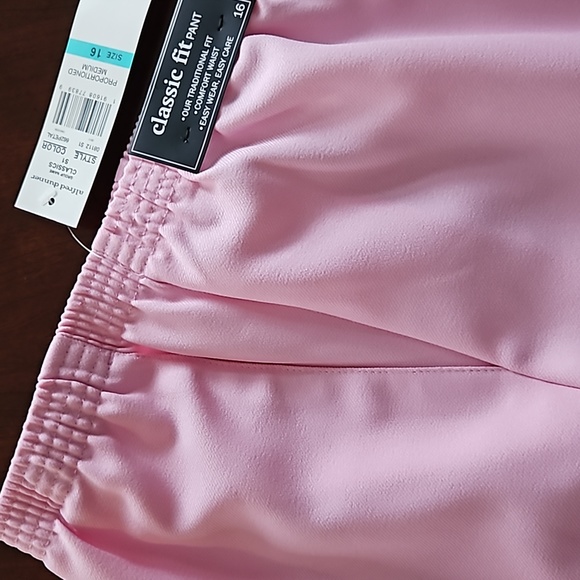 Womens Alfred Dunner Pink Size 16 Classic Pants - Picture 5 of 5